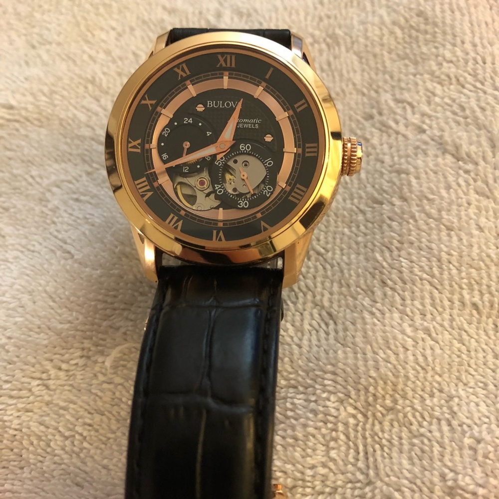 Rose gold Bulova automatic